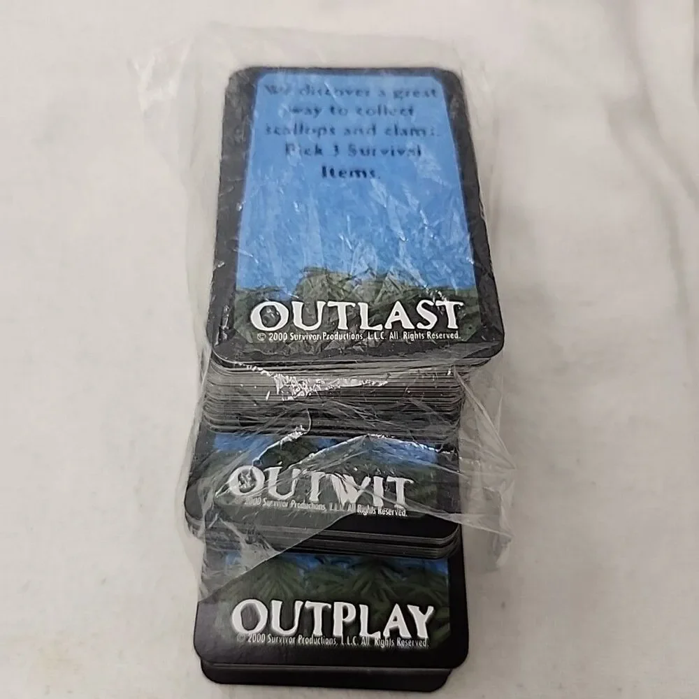 Game Survivor Board Outwit Outplay Outlast Mattel 2000 TV Show CBS Competition